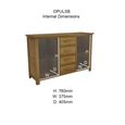 Opus Sideboard - 2 Door - Medium - 130.5cm - Oak