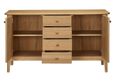 Modena Sideboard - 2 Door - 4 Drawer - Oak