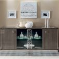 Platinum Buffet Sideboard - Glamour - Glass Door - Silver