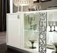 Roma Buffet Sideboard - Glamour - Glass Door - White