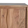 Monza Natural Acacia Wood - 4 Door Large Sideboard - 172cm