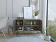 Manhattan Grey Medium Sideboard with Hairpin Legs - 3 Doors