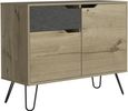 Manhattan Grey Small Sideboard with Hairpin Legs - 2 Doors