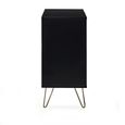 Murano Sideboard - Small - 2 Door - Ribbed - Black