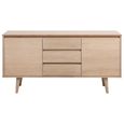 Nagano Medium Sideboard - 2 Door - 150cm - White Oak