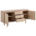 Nagano Medium Sideboard - 2 Door - 150cm - White Oak