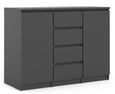 Naia Black 2 Door Small Sideboard