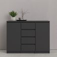 Naia Black 2 Door Small Sideboard