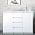 Naia White Gloss 2 Door Small Sideboard