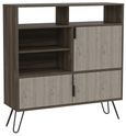 Nevada Grey Oak Effect Small Sideboard with Hairpin Legs