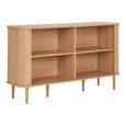 Nikko Medium Sideboard - 2 Door - Curved - Fluted - 140cm - Pine Wood