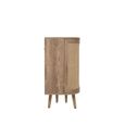 Noah Small Sideboard - 100cm - 2 Door - Oak and Rattan
