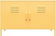 Nowata Cache Yellow Locker Accent Sideboard - 2 Doors - 4012814COMNUK