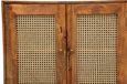 Nyack Mango Wood with Rattan 90cm Small 2 Door Sideboard - Hairpin Legs