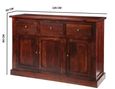 Phulera Dark Wood 135cm Medium Sideboard