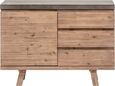 Pimlico Acacia Wood and Concrete Top Small Sideboard
