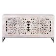 Quintana Sideboard - Washed Carved - Mango Wood - 2 Door - Medium - 150cm