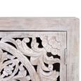 Quintana Sideboard - Washed Carved - Mango Wood - 2 Door - Small - 80cm
