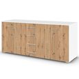 Aditio Large Sideboard - 160cm - 2 Door - Alpine White & Artisan Oak