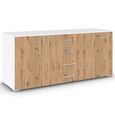 Aditio Large Sideboard - 160cm - 2 Door - Alpine White & Artisan Oak