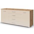 Aditio Large Sideboard - 160cm - 2 Door - Artisan Oak & Champagne