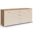 Aditio Large Sideboard - 160cm - 2 Door - Artisan Oak & Champagne
