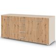 Aditio Large Sideboard - 160cm - 2 Door - Champagne & Artisan Oak
