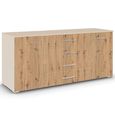 Aditio Large Sideboard - 160cm - 2 Door - Champagne & Artisan Oak