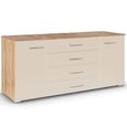 Aditio Large Sideboard - 160cm - 2 Door - Sonoma Oak & Champagne