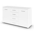 Rauch Aditio 2 Door Medium Sideboard with 4 Drawer - 120cm - Alpine White