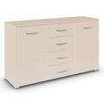 Rauch Aditio 2 Door Medium Sideboard with 4 Drawer - 120cm - Champagne