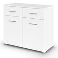 Rauch Aditio 2 Door Small Sideboard - 80cm - Alpine White