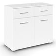 Rauch Aditio 2 Door Small Sideboard - 80cm - Alpine White