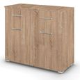 Rauch Aditio 2 Door Small Sideboard - 80cm - Sonoma Oak