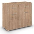 Rauch Aditio 2 Door Small Sideboard - 80cm - Sonoma Oak