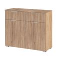 Rauch Alabama 2 Door Small Sideboard - 80cm - Sonoma Oak