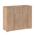 Rauch Alabama 2 Door Small Sideboard - 80cm - Sonoma Oak
