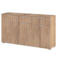 Rauch Alabama 3 Door Medium Sideboard - 120cm - Sonoma Oak