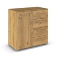 Rauch Evelyn 1 Door Small Sideboard - 80cm - Wild Oak