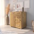 Rauch Evelyn 1 Door Small Sideboard - 80cm - Wild Oak