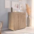 Rauch Evelyn 2 Door Small Sideboard - 80cm - Sonoma Oak
