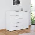 Flipp Small Sideboard - 120cm - 1 Door - Adjustable Height - Alpine White