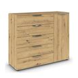 Flipp Small Sideboard - 120cm - 1 Door - Adjustable Height - Artisan Oak