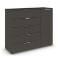 Flipp Small Sideboard - 120cm - 1 Door - Adjustable Height - Graphite