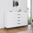 Flipp Sideboard - 160cm - 2 Door - Metal Base - Alpine White