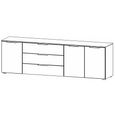 Rauch Flipp 3 Door Low Sideboard with Metal Base - 199cm - Alpine White