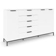 Flipp Sideboard - 199cm - 3 Door - Metal Base - Alpine White