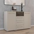 Rauch Luana 2 Door Large Sideboard - 120cm - Champagne and Atlantic Dark Oak