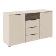 Rauch Sajo 2 Door Sideboard - 140cm - Champagne and Atlantic Dark Oak