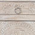 Rrethi Sideboard - Distressed White Carved Mango Wood - 3 Door - Medium - 150cm